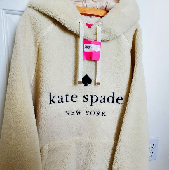 kate spade Tops - Kate Spade Sherpa Hoodie